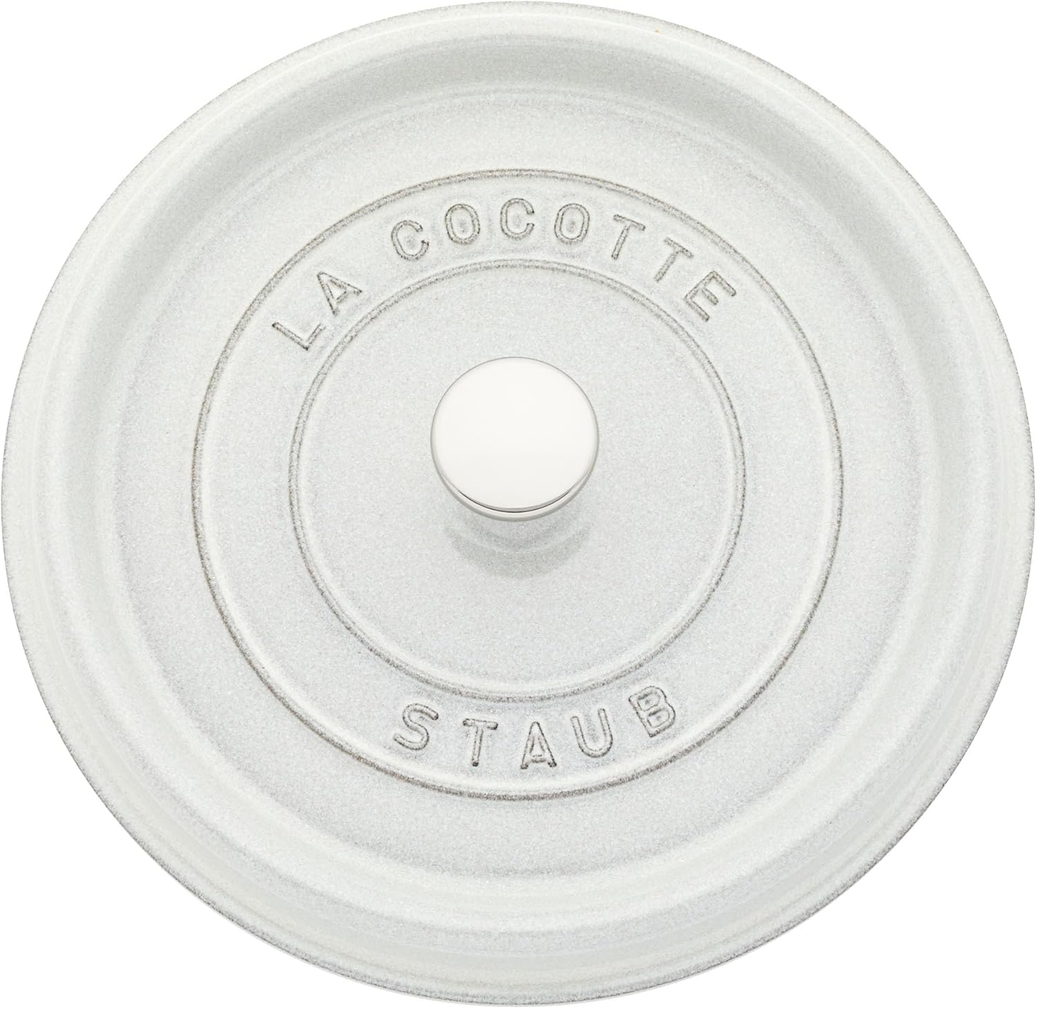 Staub Cast Iron 7-qt Round Cocotte - White Truffle Staub Cast Iron 7-qt Round Cocotte - White Truffle, Made in France