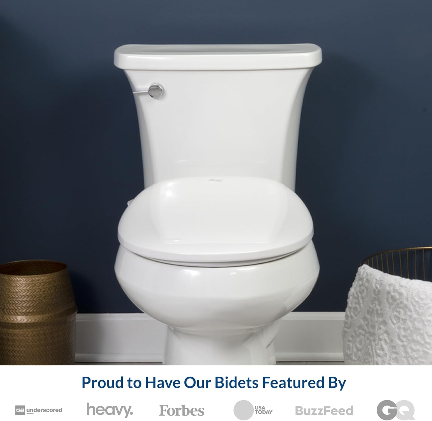 Bio Bidet BB500 Heated Electric Bidet Seat with Warm Water Wash, Night Light, Low Profile Design, Elongated Bio Bidet BB500 Heated Electric Bidet Seat with Warm Water Wash, Night Light, Low Profile Design, Elongated