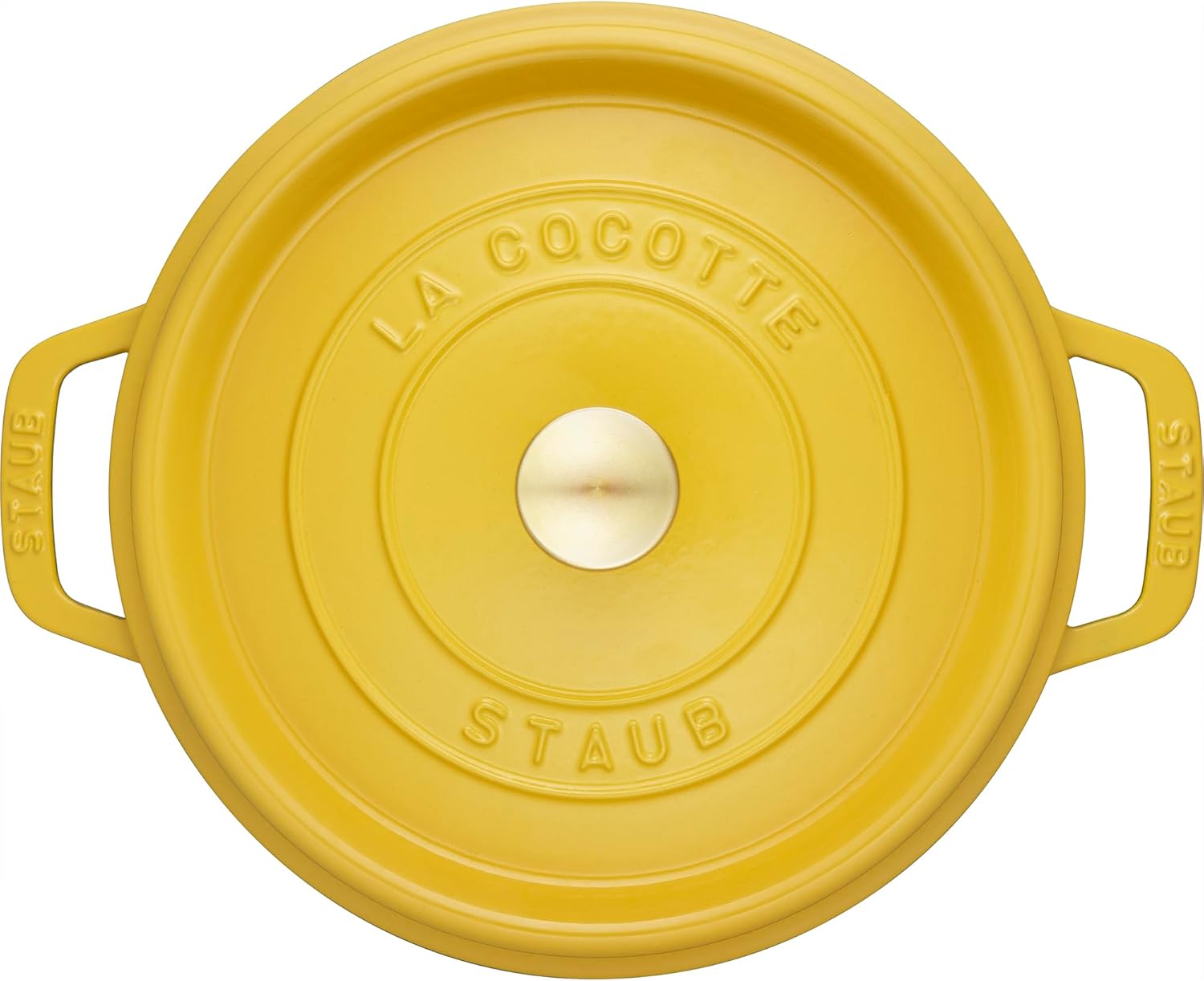 Staub Cast Iron 4-qt Round Dutch Oven - Citron Staub Cast Iron 4-qt Round Dutch Oven - Citron
