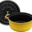 Staub Cast Iron 4-qt Round Dutch Oven - Citron Staub Cast Iron 4-qt Round Dutch Oven - Citron
