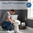 Bio Bidet BB550 Heated Bidet Seat with Warm Water Wash & Air Dryer, Night Light, Low Profile Design, Elongated Bio Bidet BB550 Heated Bidet Seat with Warm Water Wash & Air Dryer, Night Light, Low Profile Design, Elongated