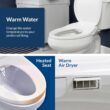 Bio Bidet BB550 Heated Bidet Seat with Warm Water Wash & Air Dryer, Night Light, Low Profile Design, Elongated Bio Bidet BB550 Heated Bidet Seat with Warm Water Wash & Air Dryer, Night Light, Low Profile Design, Elongated