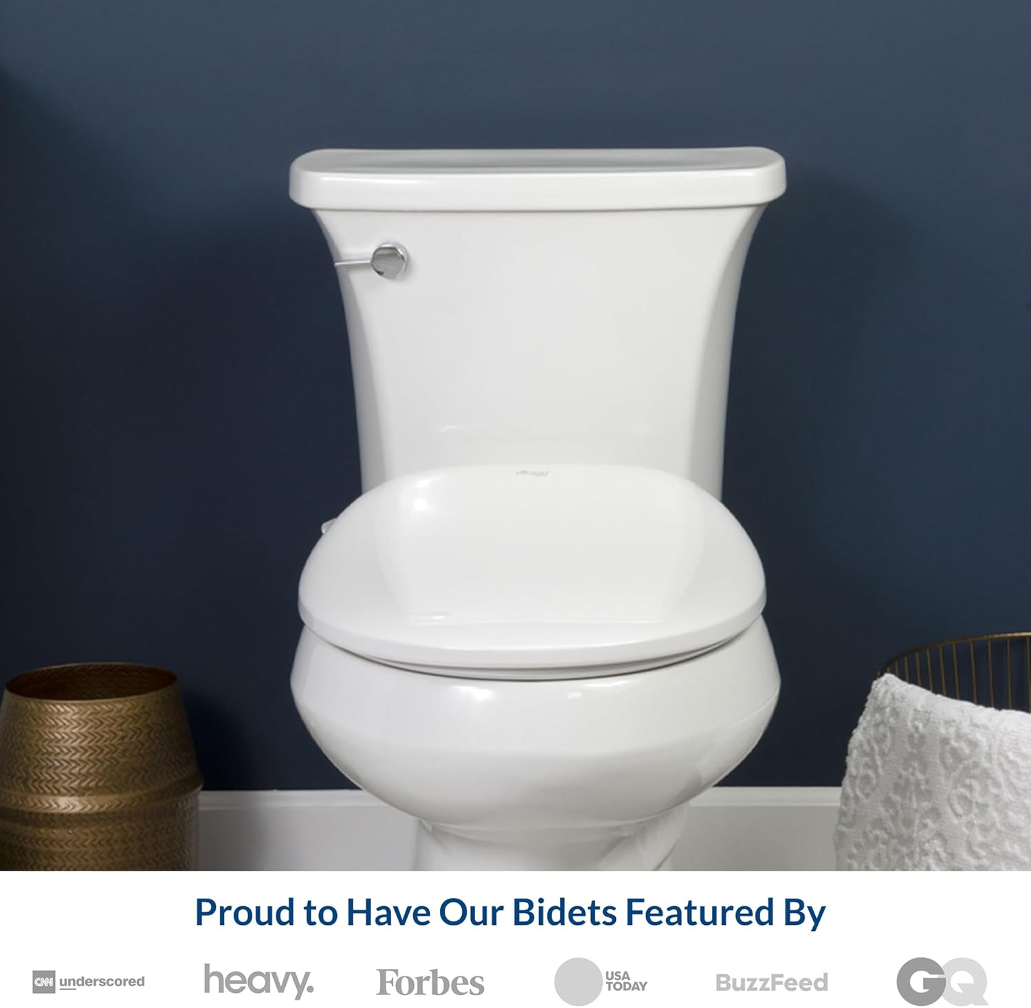 Bio Bidet BB550 Heated Bidet Seat with Warm Water Wash & Air Dryer, Night Light, Low Profile Design, Elongated Bio Bidet BB550 Heated Bidet Seat with Warm Water Wash & Air Dryer, Night Light, Low Profile Design, Elongated
