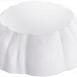 STAUB Cast Iron Dutch Oven 3.5-qt Pumpkin Cocotte with Stainless Steel Knob, Serves 3-4, White STAUB Cast Iron Dutch Oven 3.5-qt Pumpkin Cocotte with Stainless Steel Knob, Made in France, Serves 3-4, White