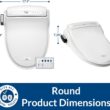 Bio Bidet BB1000 Warm Water Bidet Seat, Air Dryer, Heated Seat with Slow Close Lid, Remote Control, Round Bio Bidet BB1000 Warm Water Bidet Seat, Air Dryer, Heated Seat with Slow Close Lid, Remote Control, Round