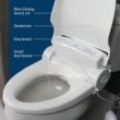 Bio Bidet BB1000 Warm Water Bidet Seat, Air Dryer, Heated Seat with Slow Close Lid, Remote Control, Round Bio Bidet BB1000 Warm Water Bidet Seat, Air Dryer, Heated Seat with Slow Close Lid, Remote Control, Round