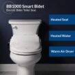 Bio Bidet BB1000 Warm Water Bidet Seat, Air Dryer, Heated Seat with Slow Close Lid, Remote Control, Round Bio Bidet BB1000 Warm Water Bidet Seat, Air Dryer, Heated Seat with Slow Close Lid, Remote Control, Round