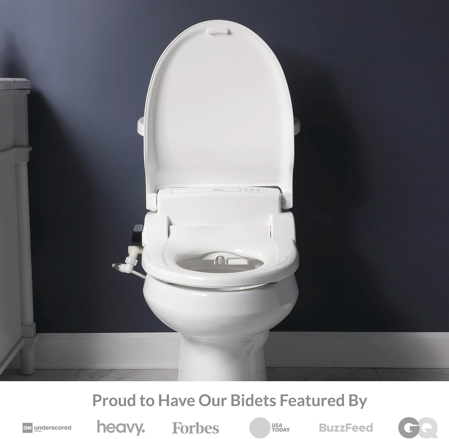 Bio Bidet BB1000 Warm Water Bidet Seat, Air Dryer, Heated Seat with Slow Close Lid, Remote Control, Round Bio Bidet BB1000 Warm Water Bidet Seat, Air Dryer, Heated Seat with Slow Close Lid, Remote Control, Round