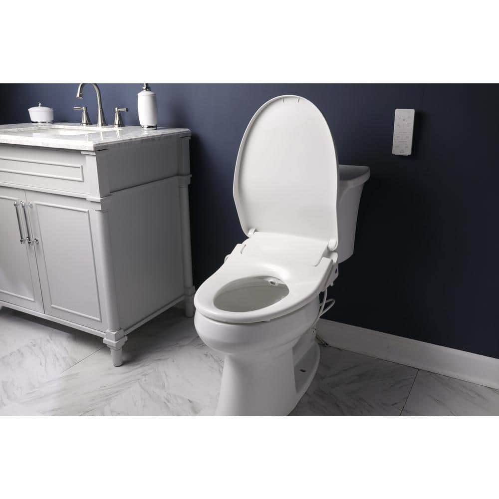 BIO BIDET HD-7500 Electric Bidet Seat for Elongated Toilets in White HD-7500 BIO BIDET HD-7500 Electric Bidet Seat for Elongated Toilets in White HD-7500