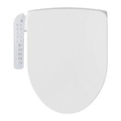 BIO BIDET HD-7000 Electric Bidet Seat for Elongated Toilets in White with Fusion Heating Technology HD-7000