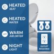 BIO BIDET HD-7000 Electric Bidet Seat for Elongated Toilets in White with Fusion Heating Technology HD-7000 BIO BIDET HD-7000 Electric Bidet Seat for Elongated Toilets in White with Fusion Heating Technology HD-7000