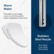 BIO BIDET HD-7000 Electric Bidet Seat for Elongated Toilets in White with Fusion Heating Technology HD-7000 BIO BIDET HD-7000 Electric Bidet Seat for Elongated Toilets in White with Fusion Heating Technology HD-7000