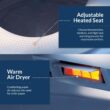 BIO BIDET HD-7000 Electric Bidet Seat for Elongated Toilets in White with Fusion Heating Technology HD-7000 BIO BIDET HD-7000 Electric Bidet Seat for Elongated Toilets in White with Fusion Heating Technology HD-7000