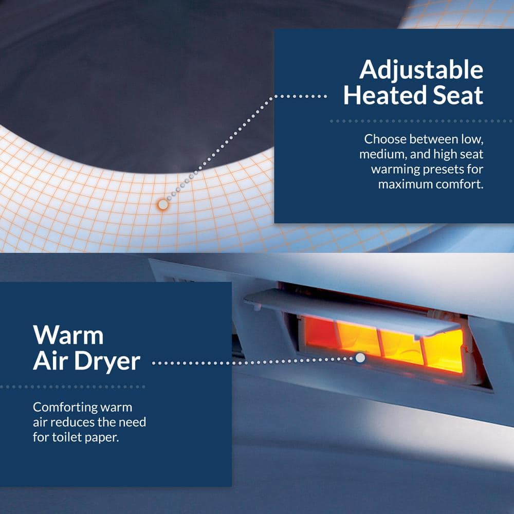 BIO BIDET HD-7000 Electric Bidet Seat for Elongated Toilets in White with Fusion Heating Technology HD-7000 BIO BIDET HD-7000 Electric Bidet Seat for Elongated Toilets in White with Fusion Heating Technology HD-7000