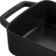 Staub Cast Iron 12-inch x 8-inch Roasting Pan - Matte Black, Made in France