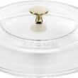 Staub Cast Iron 3.5-qt Braiser with Glass Lid - Citron