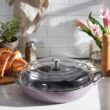 STAUB Cast Iron 3.5-qt Braiser with Glass Lid - Lilac