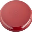 STAUB Cast Iron Braiser with Glass Lid, Dutch Oven, 3.5-quart, serves 3-4, Made in France, Cherry STAUB Cast Iron Braiser with Glass Lid, Dutch Oven, 3.5-quart, serves 3-4, Made in France, Cherry