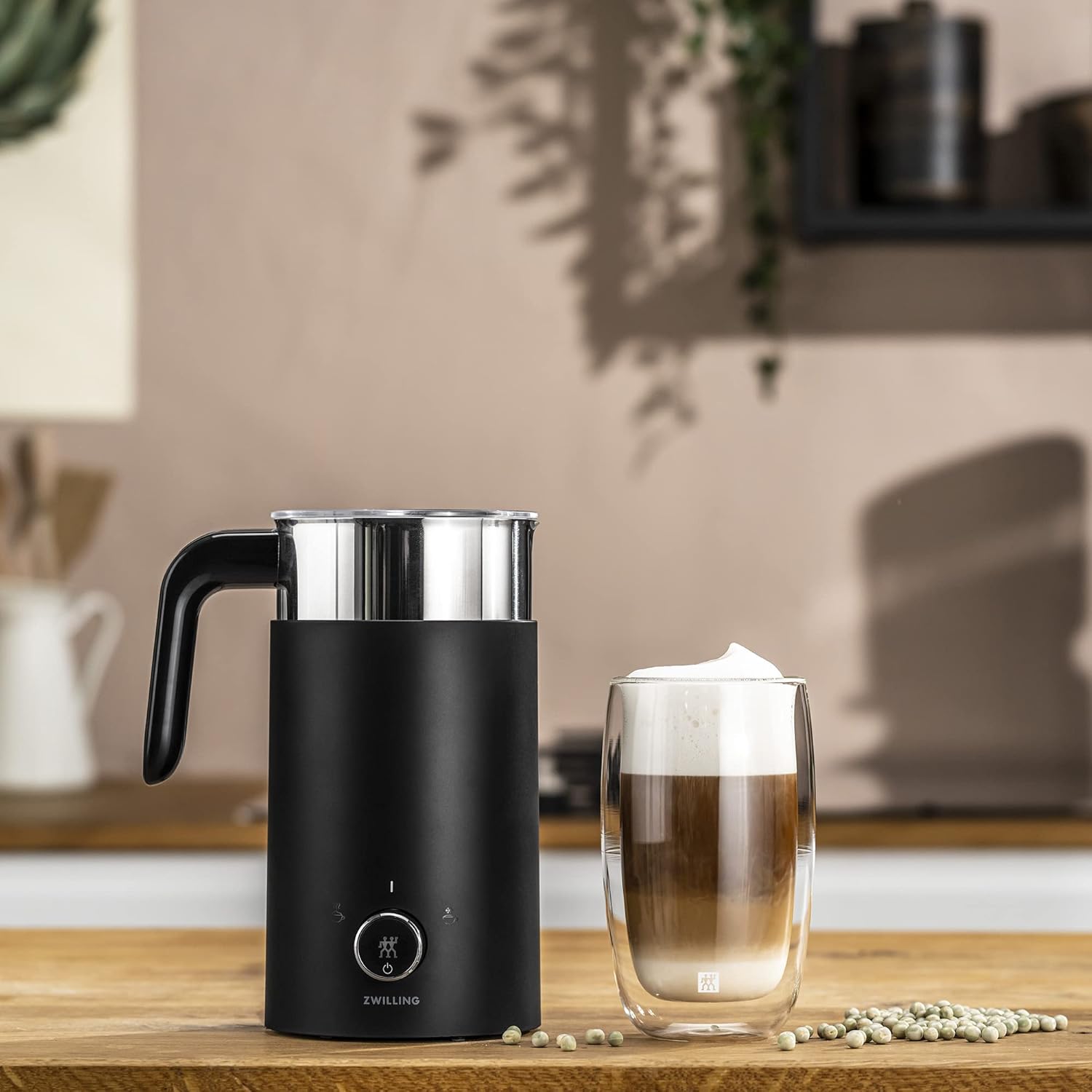 ZWILLING Enfinigy Cool Touch Milk Frother, Hot n Cold Foam Milk Frother, Cream y for Milk, Plant-based Milk - Black ZWILLING Enfinigy Cool Touch Milk Frother, Hot n Cold Foam Milk Frother, Cream y for Milk, Plant-based Milk - Black