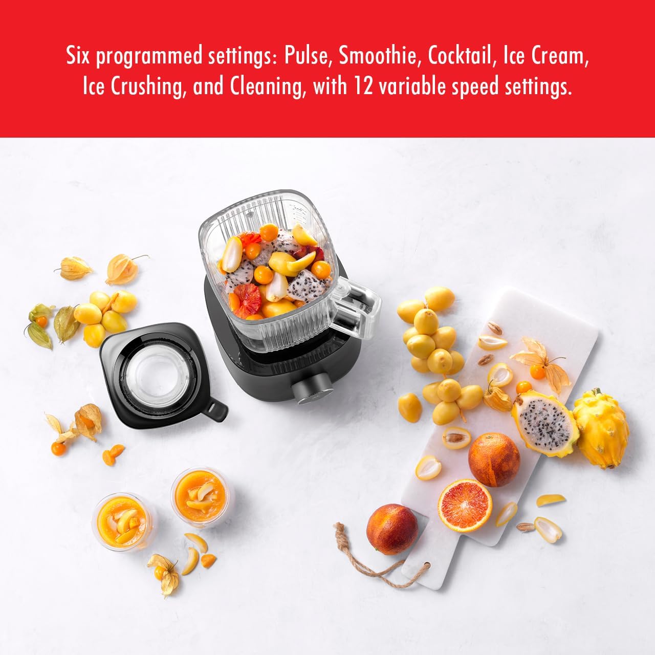 ZWILLING Enfinigy Power Blender, Piranha Teeth Winglet Blade for Shakes, Smoothies, Ice Cream and more, Black ZWILLING Enfinigy Power Blender, Piranha Teeth Winglet Blade for Shakes, Smoothies, Ice Cream and more, Black