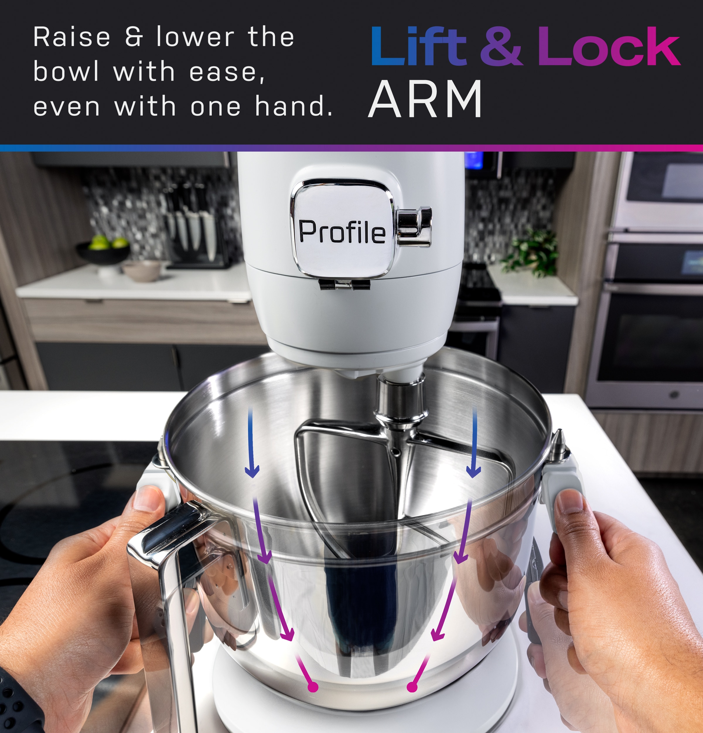 GE Profile Smart Mixer with Auto Sense - Silver GE GE Profile Smart Mixer with Auto Sense - Silver