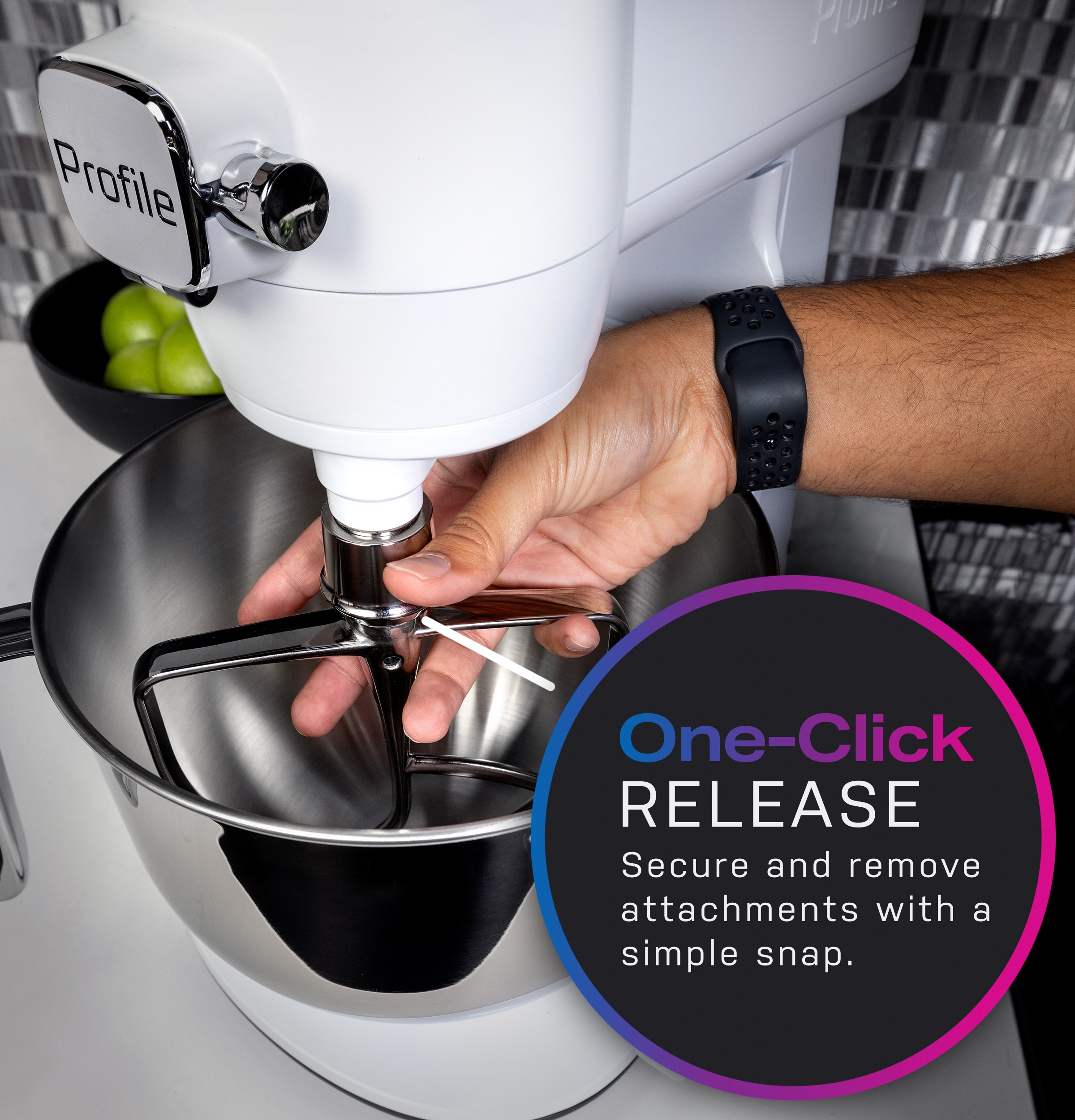 GE Profile Smart Mixer with Auto Sense - Silver GE GE Profile Smart Mixer with Auto Sense - Silver
