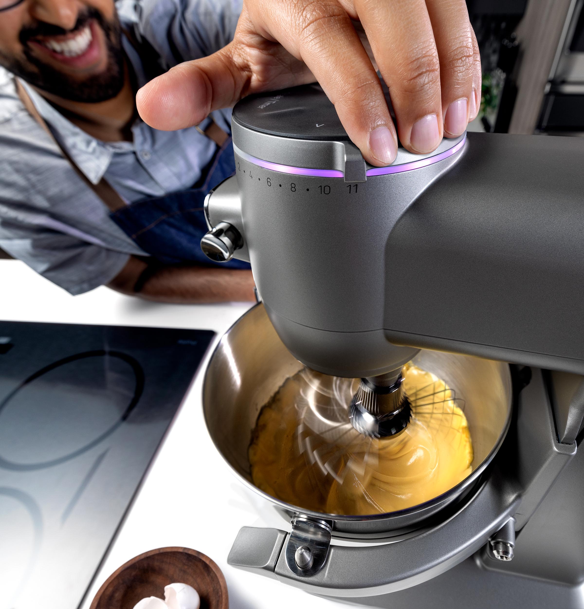 GE Profile Smart Mixer with Auto Sense - Silver GE GE Profile Smart Mixer with Auto Sense - Silver