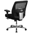 Flash Furniture HERCULES Black Contemporary Adjustable Height Swivel Fabric Desk Chair
