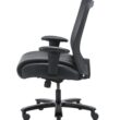 Boss Office Products Black Contemporary Ergonomic Adjustable Height Swivel Upholstered Task Chair
