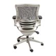 Flash Furniture Warfield Black Mesh/Graphite Silver Frame Contemporary Ergonomic Adjustable Height Swivel Mesh Executive Chair