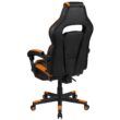 Flash Furniture X40 Black with Orange Trim Contemporary Ergonomic Adjustable Height Swivel Faux Leather Gaming Chair
