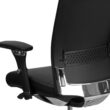 Flash Furniture HERCULES Black Leather Contemporary Adjustable Height Swivel Faux Leather Desk Chair