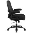 Emma + Oliver Big and Tall Black Mesh Executive Swivel Office Chair with Lumbar and Back Support
