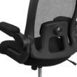 Emma + Oliver Big and Tall Black Mesh Executive Swivel Office Chair with Lumbar and Back Support