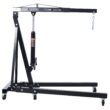 Tatayosi 2 Ton Folding Engine Hoist Cherry Picker Shop Crane Hoist Lift Heavy Duty Steel with 6 Iron Caster Wheels (Black)