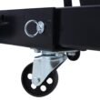 Tatayosi 2 Ton Folding Engine Hoist Cherry Picker Shop Crane Hoist Lift Heavy Duty Steel with 6 Iron Caster Wheels (Black)