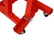Tatayosi 2 Ton Folding Engine Hoist Cherry Picker Shop Crane Hoist Lift Heavy Duty Steel with 6 Iron Caster Wheels (red)