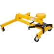 Tatayosi 1000lbs Folding Engine Stand Geared Rotating Head 360 Degree Adjustable Mounting Head Yellow Color