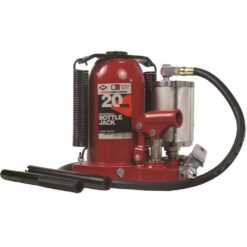 American Forge & Foundry Red 20-Ton Steel Pneumatic Bottle jack
