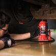 American Forge & Foundry Red 20-Ton Steel Pneumatic Bottle jack