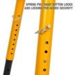 DEWALT 46-in L x 36-in H Yellow Steel Adjustable Height Portable Work Bench