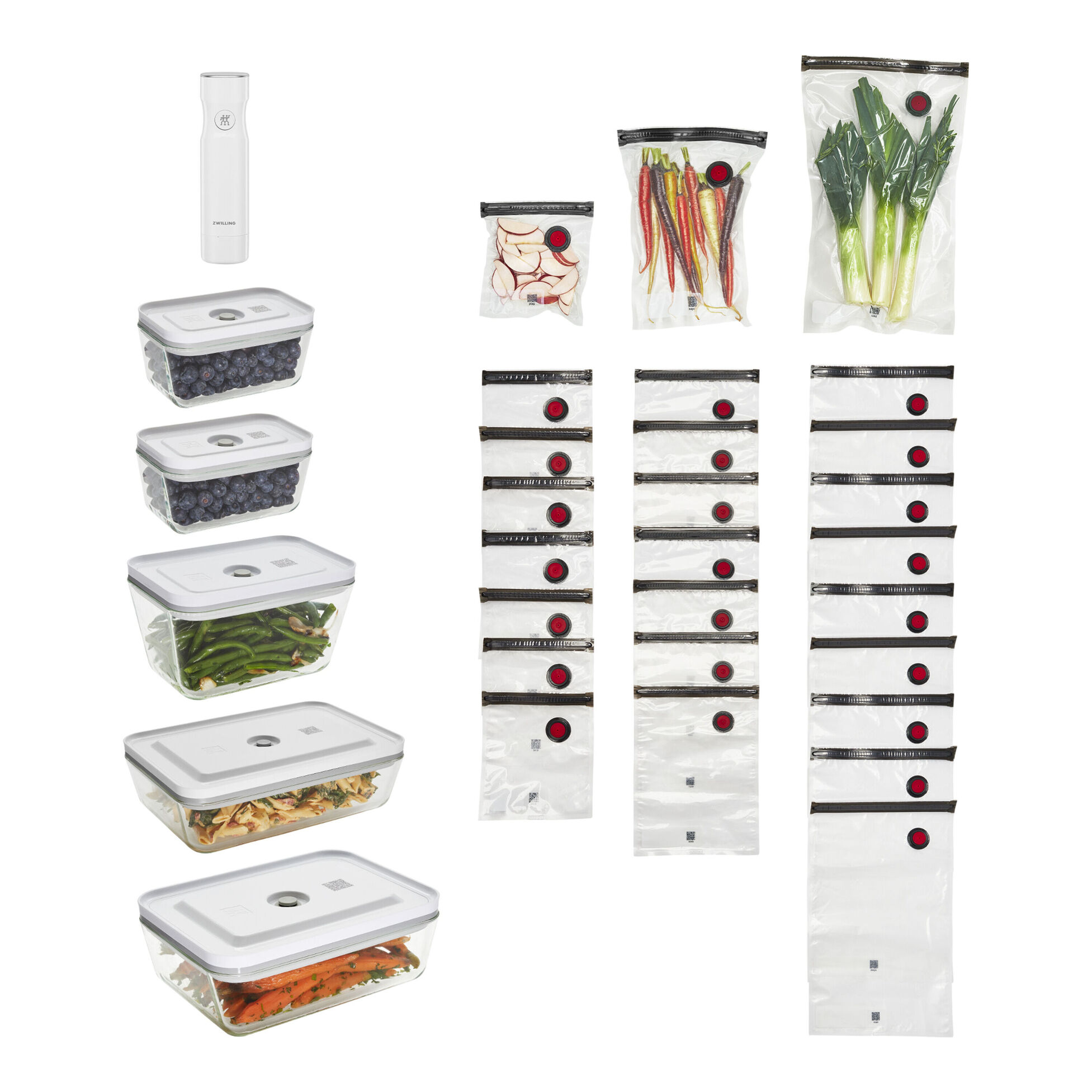 ZWILLING Fresh & Save glass Vacuum Starter Set, 32-pc ZWILLING Fresh & Save glass Vacuum Starter Set, 32-pc