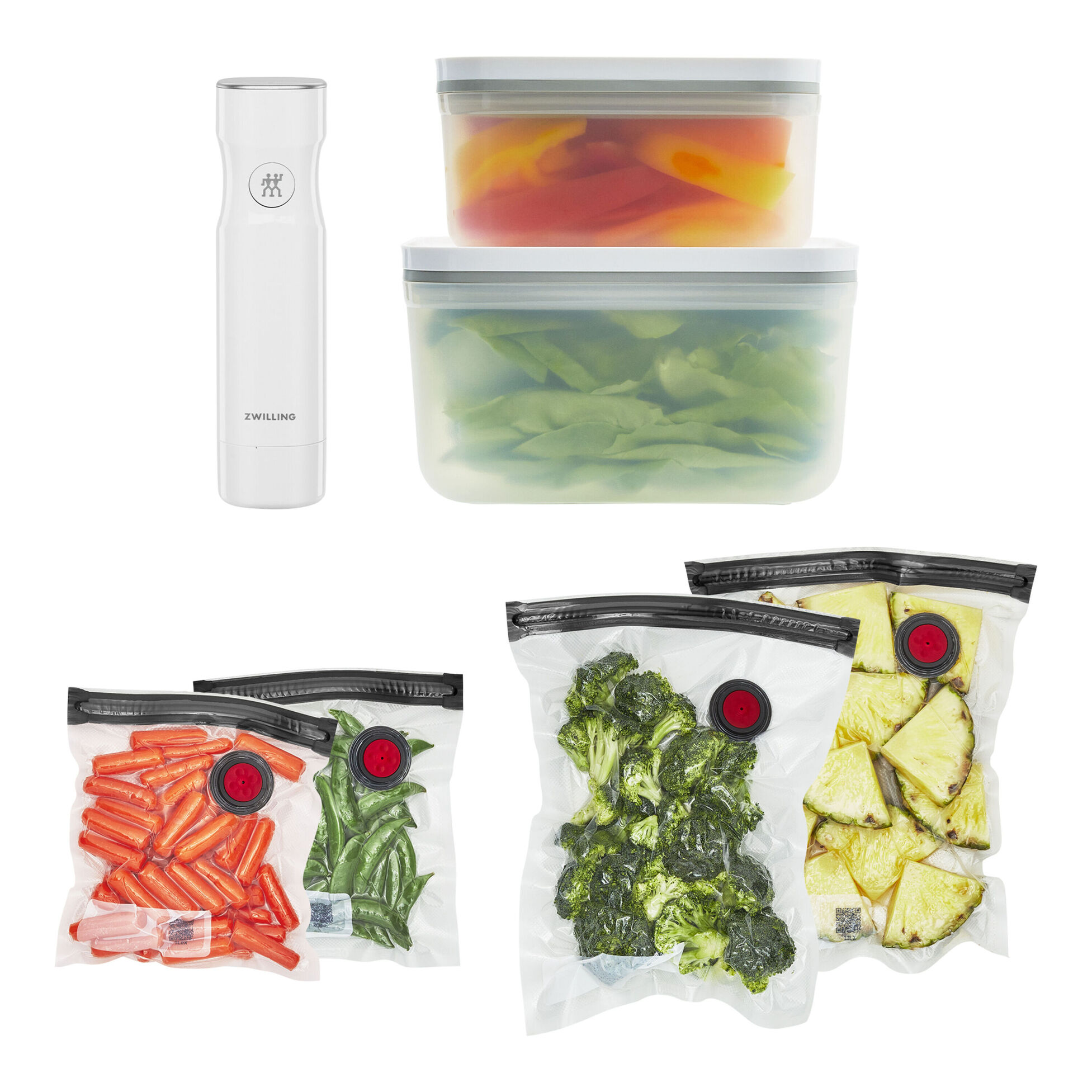 ZWILLING Fresh & Save plastic / M/L Vacuum Starter Set, 7-pc ZWILLING Fresh & Save plastic / M/L Vacuum Starter Set, 7-pc