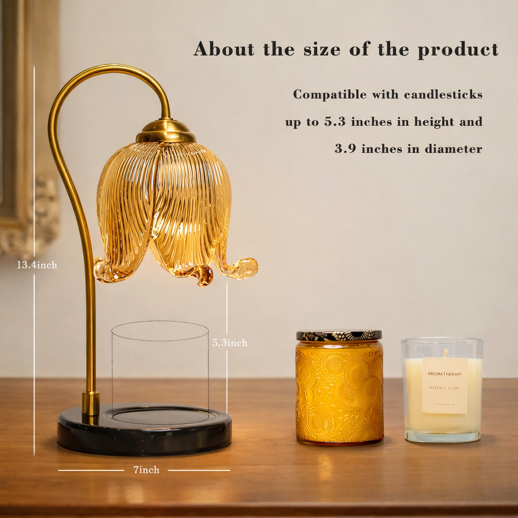 Tulip Flower Warm Light Bedside Lamp – French Style Ambient Table Lamp for Bedroom Home Decor Tulip Flower Warm Light Bedside Lamp – French Style Ambient Table Lamp for Bedroom Home Decor - Image 3