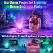 Ocean Wave Projector Light with 16 Colors, LED Night Lamp