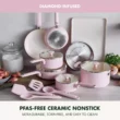 GreenPan Rio Advanced 10pc Cookware Set, Pink