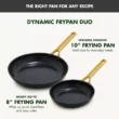 GreenPan (10" and 12") Reserve Pro Ceramic Nonstick Frypan Set, Black