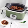 GreenPan Elite 6qt Slow Cooker, Sage Green