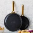 GreenPan (10" and 12") Reserve Pro Ceramic Nonstick Frypan Set, Black