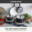 GreenPan Rio Advanced 10pc Cookware Set, Black